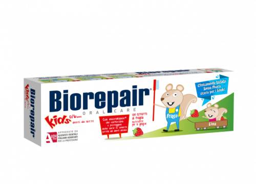 Детская зубная паста Биорепейр 0-6 лет/ Biorepair® Kids Strawberry, 50 мл
